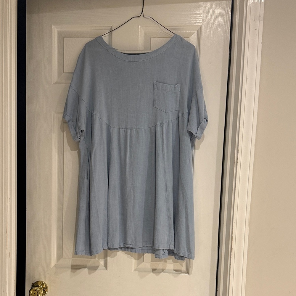 Kori Soft Blue Women's Blouse